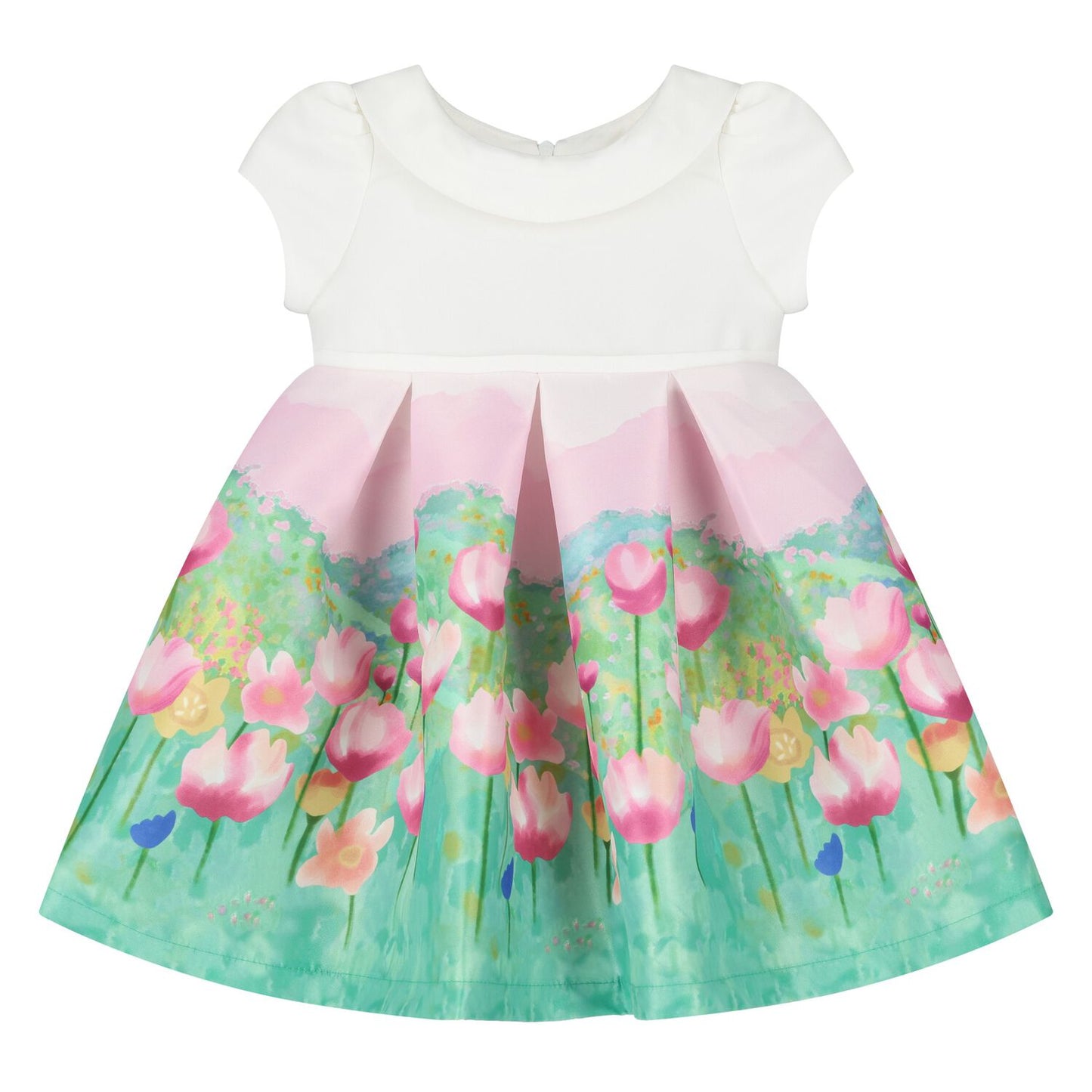 Çiçekli Bebek Elbisesi