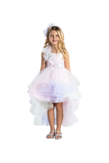 Tek Omuzlu Kuyruklu Prenses Elbise