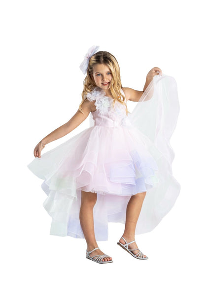 Tek Omuzlu Kuyruklu Prenses Elbise