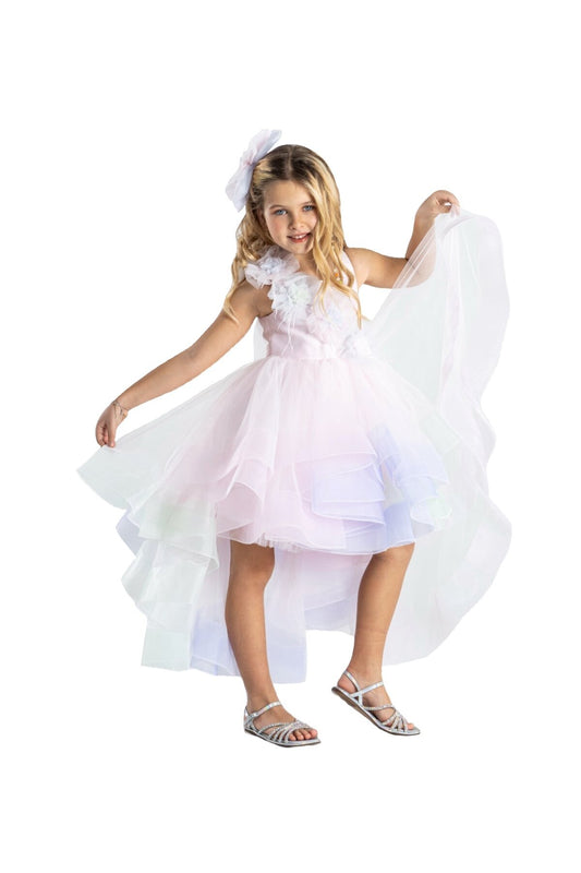 Tek Omuzlu Kuyruklu Prenses Elbise