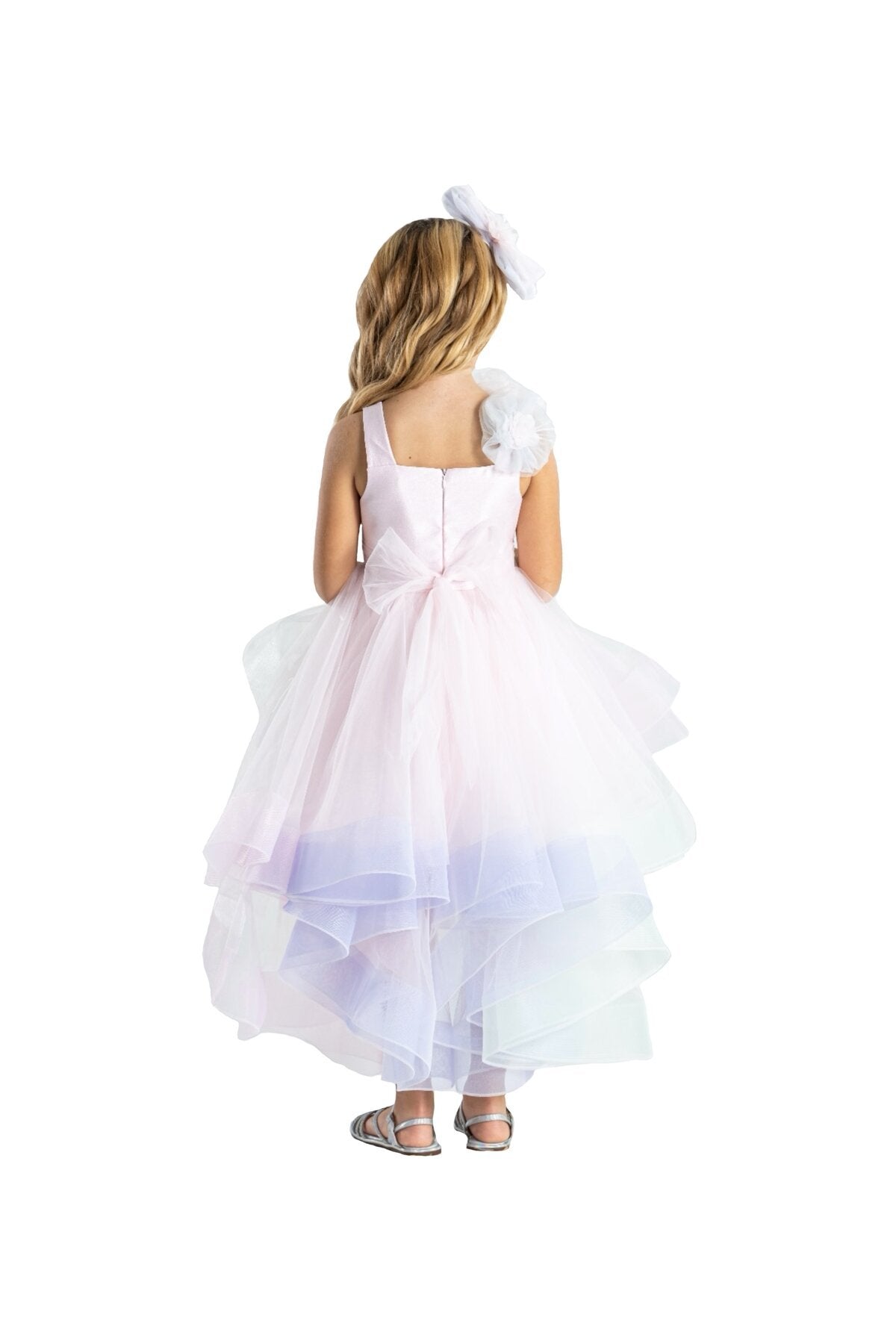 Tek Omuzlu Kuyruklu Prenses Elbise