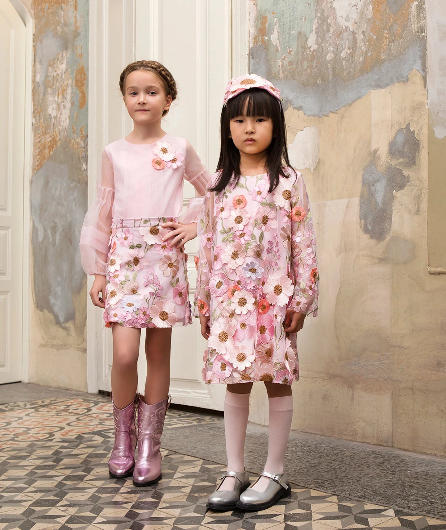 Parlak Lila Kız Çocuk Kovboy Botu