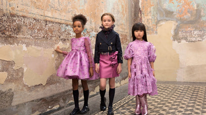 Leylak Organze Elbise