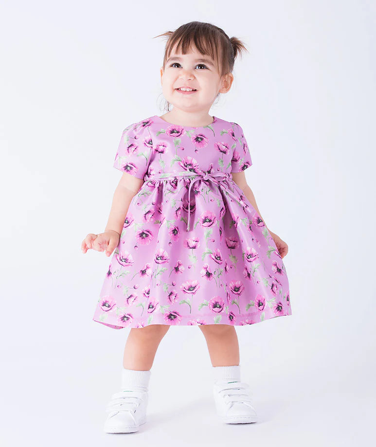 Orkideli Bebek Elbisesi