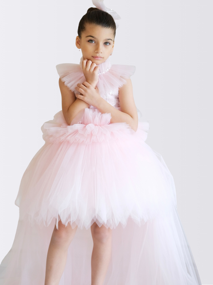 Gümüş Simli Prenses Elbise