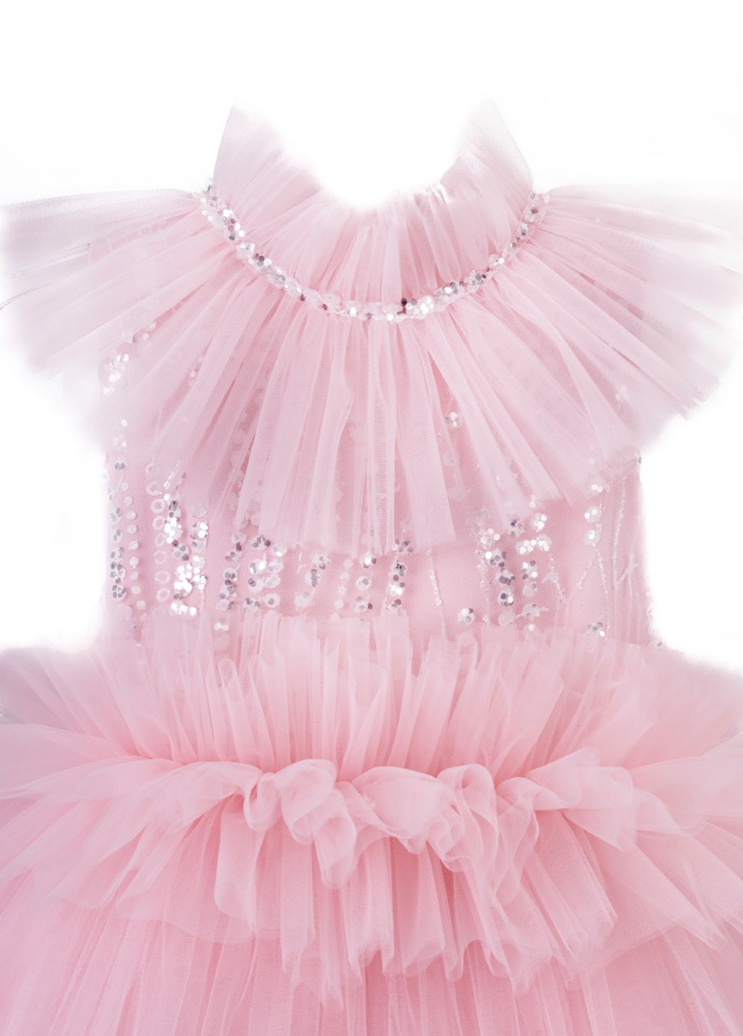 Gümüş Simli Prenses Elbise