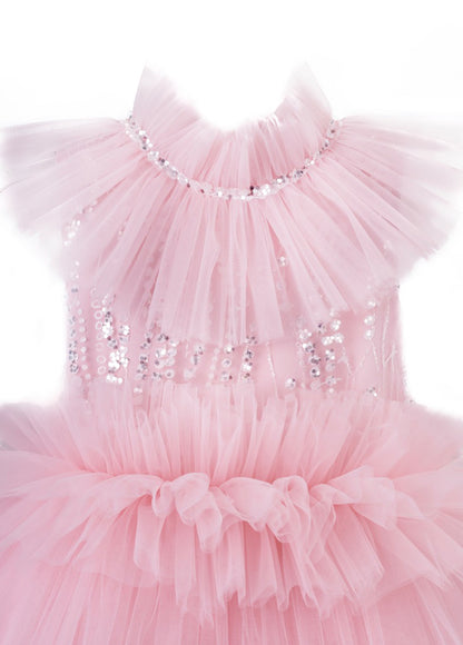 Gümüş Simli Prenses Elbise