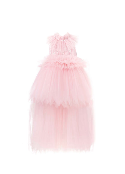 Gümüş Simli Prenses Elbise