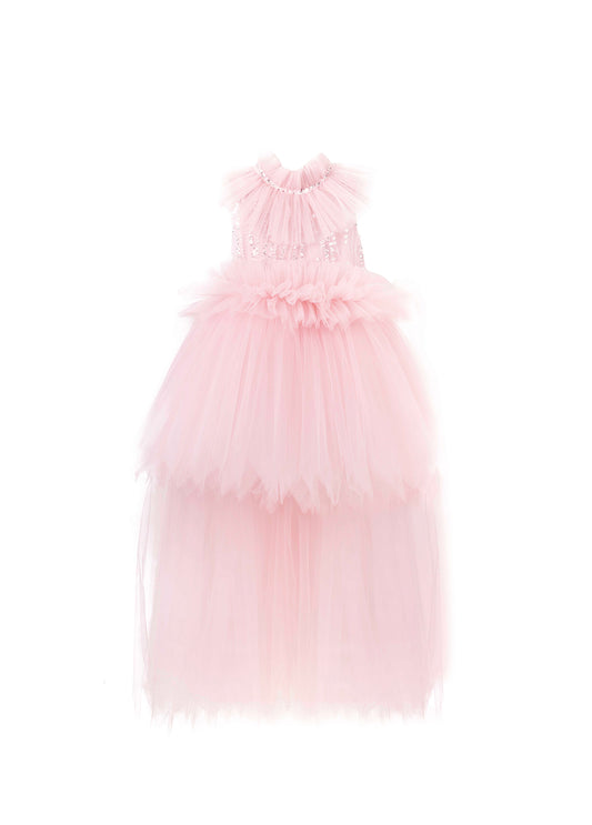 Gümüş Simli Prenses Elbise