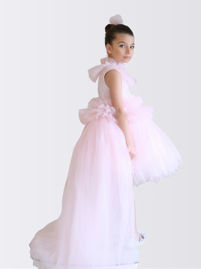 Gümüş Simli Prenses Elbise