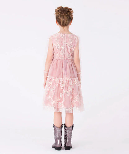 Dantel İşlemeli Romantik Elbise