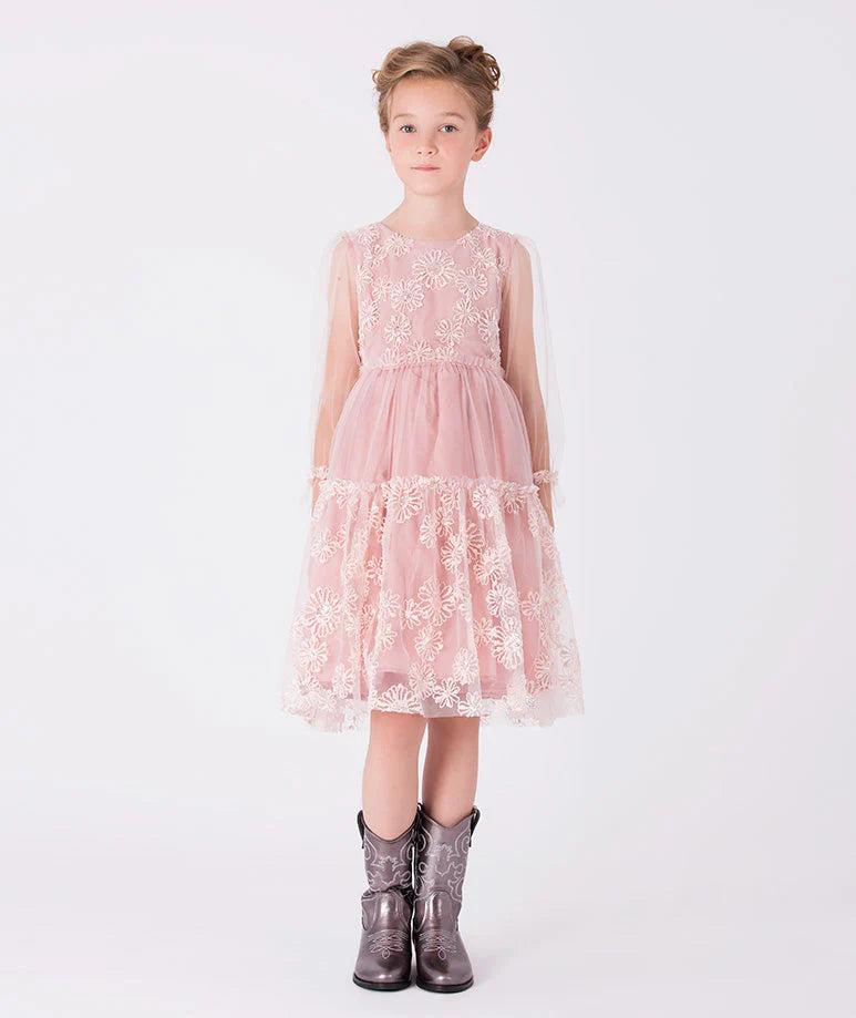 Dantel İşlemeli Romantik Elbise